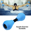 Aqua Dumbbells for Pool Workout – EVA Foam Water Barbells Pair