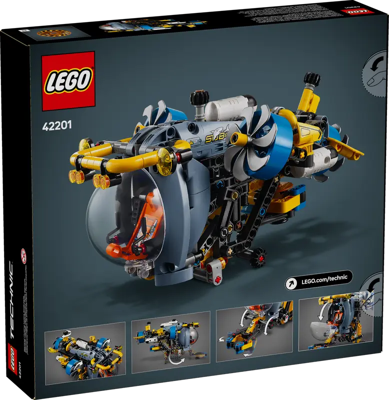 LEGO - 42201 - TECHNIC - Deep-Sea Research Submarine - 413pcs