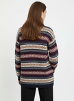 Vintage Fair Isle Knit Sweater Dress