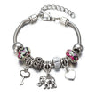Elephant Charm Bracelet – Alloy Boho Jewelry for Women in 6 Colors (Pink, Blue, Red & More)