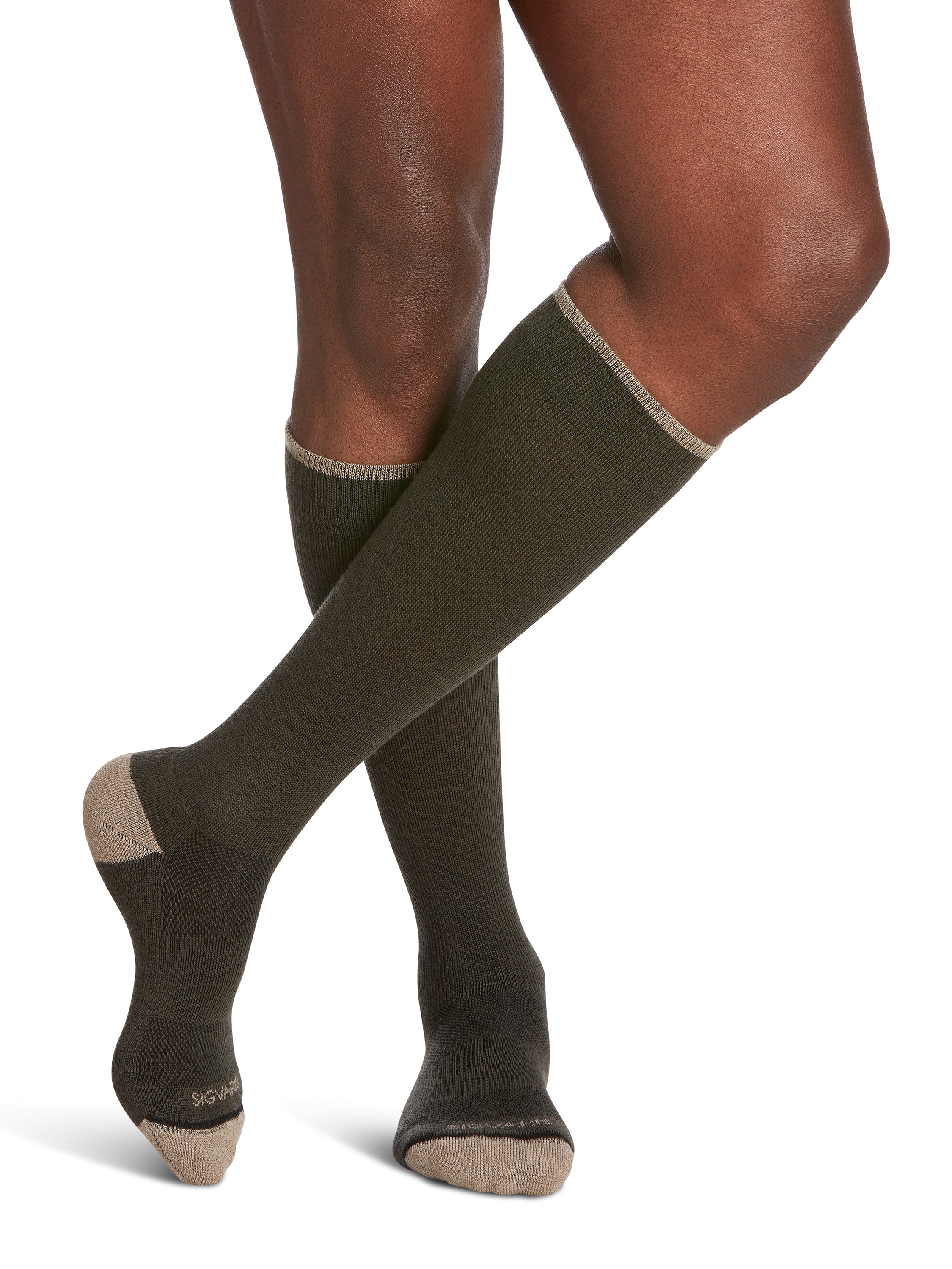 Sigvaris Men's Motion Thermoregulating Wool Calf 20-30mmHg Closed