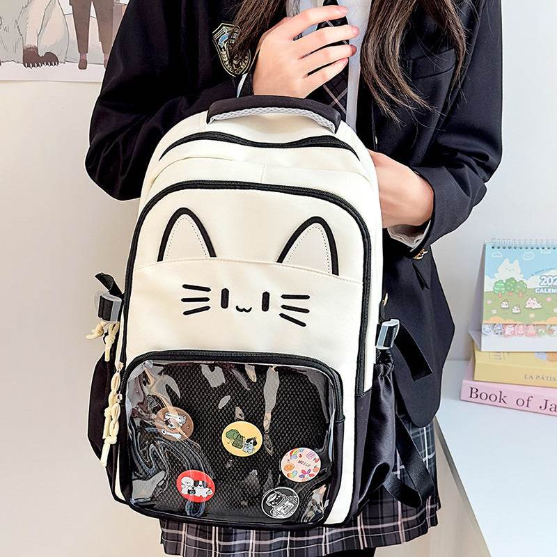 Cartoon Campus Backpack for Girls – Japanese Style