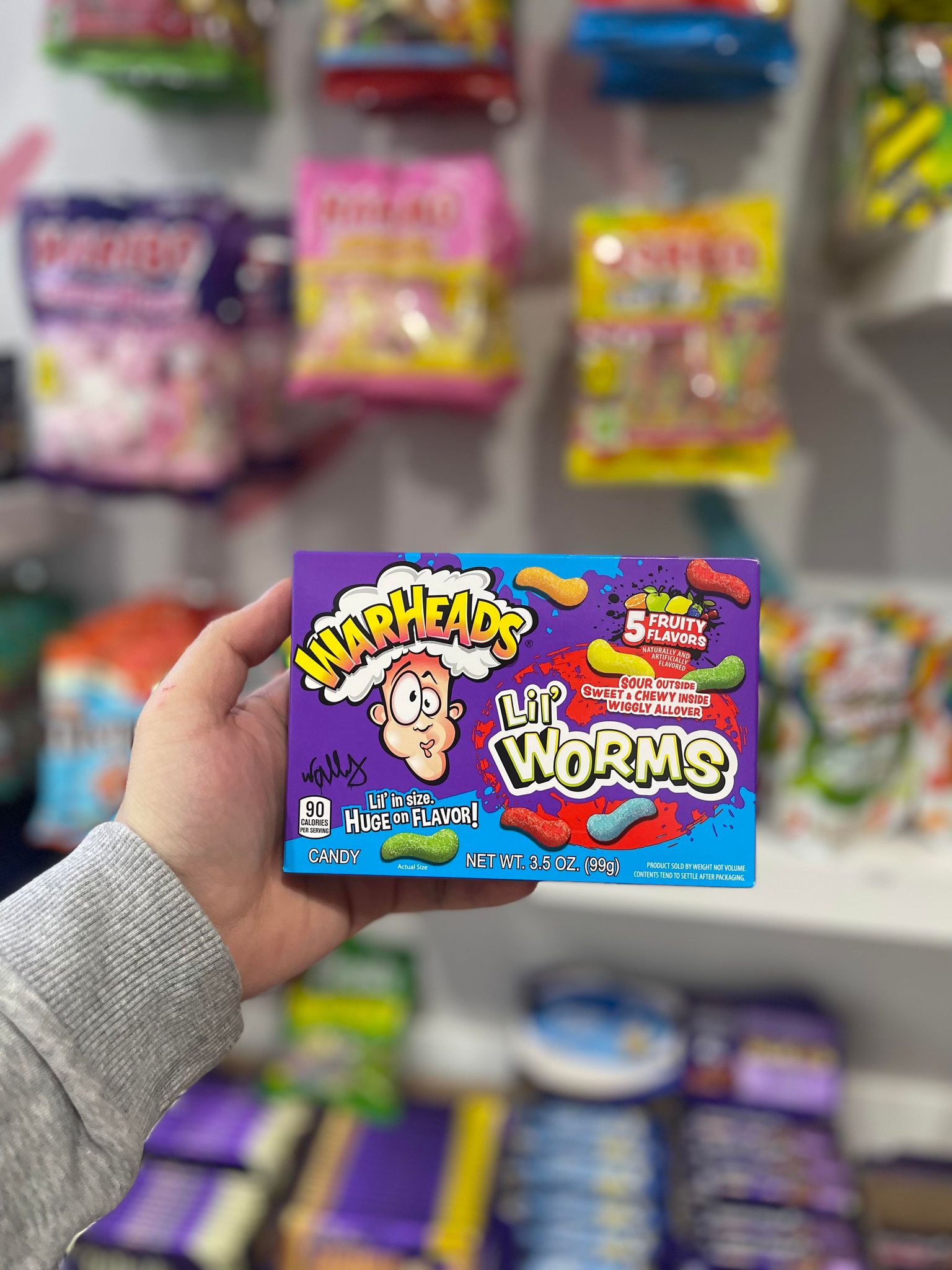 WARHEADS - LIL WORMS (3.5oz)