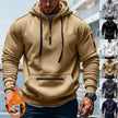 Mens Cargo Jackets – Loose Fit Polyester Utility Jacket with Long Sleeves