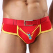 Men's Underwear Cotton Print U Convex  Antibacterial Brief Trunk Panties