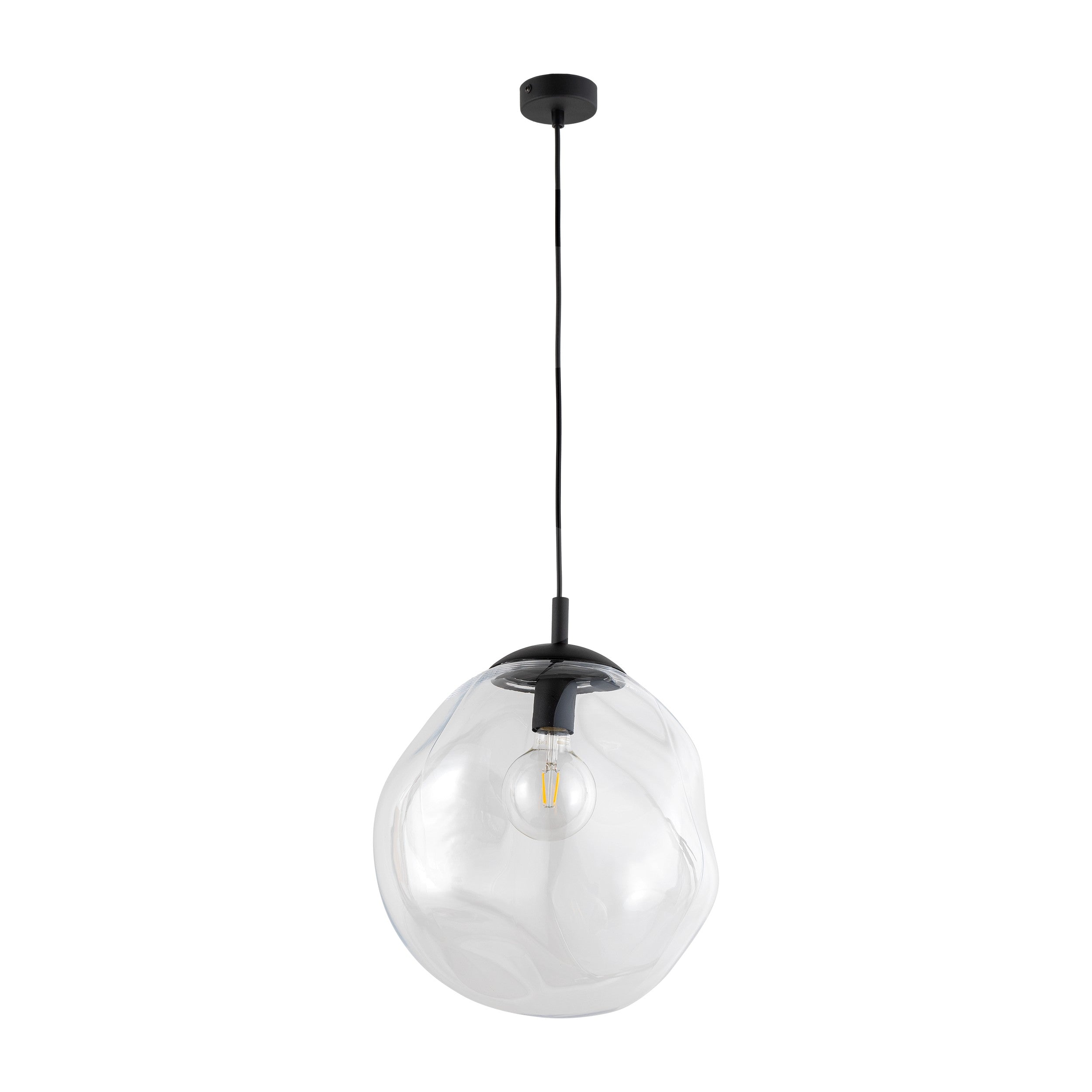 SOL Large Glass Pendant Light for Kitchen Island, Dining Room & Modern Interiors