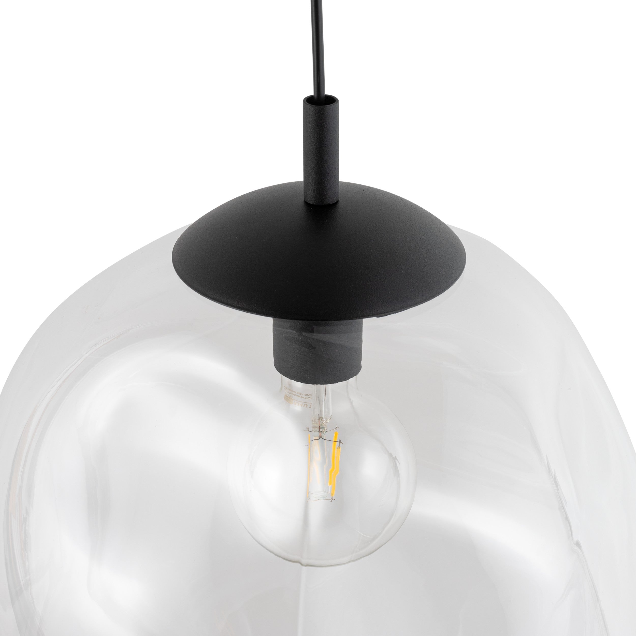 SOL Large Glass Pendant Light for Kitchen Island, Dining Room & Modern Interiors