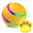 Smart Self-Rotating Cat Ball Toy – USB Rechargeable, LED Light, Remote Control Option | Yellow, Pink, Orange