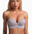 Women's Strapless Push-Up Bra with Front Buckle and Non-Slip Design