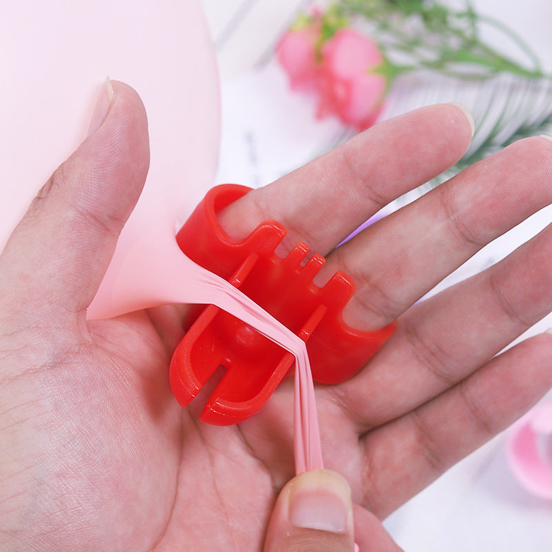 Balloon Knotter Tool – Easy Tie Device for Party Balloons (Red, Blue, Pink, Purple)