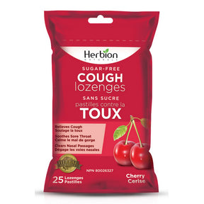 Herbion - Sugar Free Cherry Cough Loz Pouches (25lz)