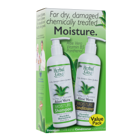 Herbal Glo - Aloe Vera MOISTURE Sham/Con VAL PK (2pk)
