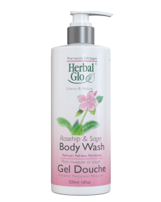 Herbal Glo - Rosehip & Sage Hand & Body Wash (500ml)
