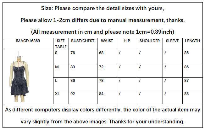 Chic Personality Street Splicing Sling Denim Mini Dress