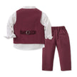 Children's Formal Suit Bow Tie Vest Three-Piece Set – Boys & Girls Dress Outfit | Canada & USA
