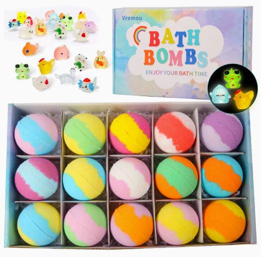 Glow-in-the-Dark Doll Bath Bombs – Kids Fizzing Bubble Bath Set