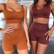 6pcs Yoga Workout Outfit set for women Gym clothes