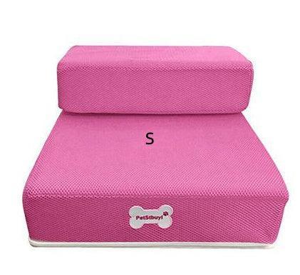 Foldable Pet Stairs – 2-Step Foam Dog & Cat Steps (Small & Large, Multiple Colours)