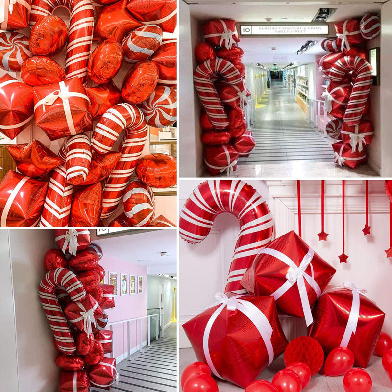 Christmas Party Balloon Chain Arch Kit – Festive Holiday Balloon Decoration Set