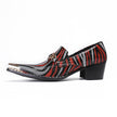 Men's Height Increasing Cowhide Leather Dress Shoes | Retro Business Style
