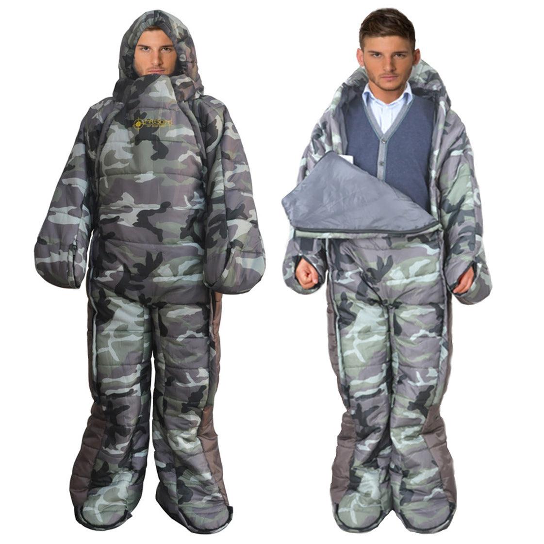Wearable Human Sleeping Bag – Full Body Adult Camping Sleeping Suit