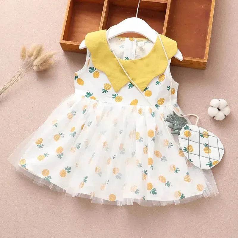 Newborn baby Girls' Summer Vest Dress Infant dresses.
