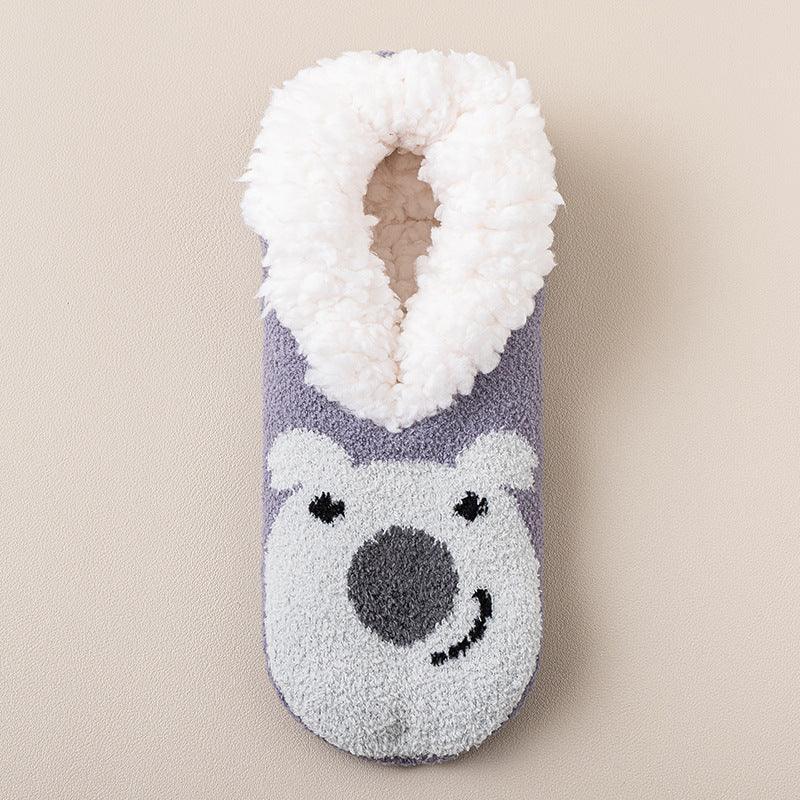 Thickened Room Socks Indoor Non-slip Silicone Lambswool Socks