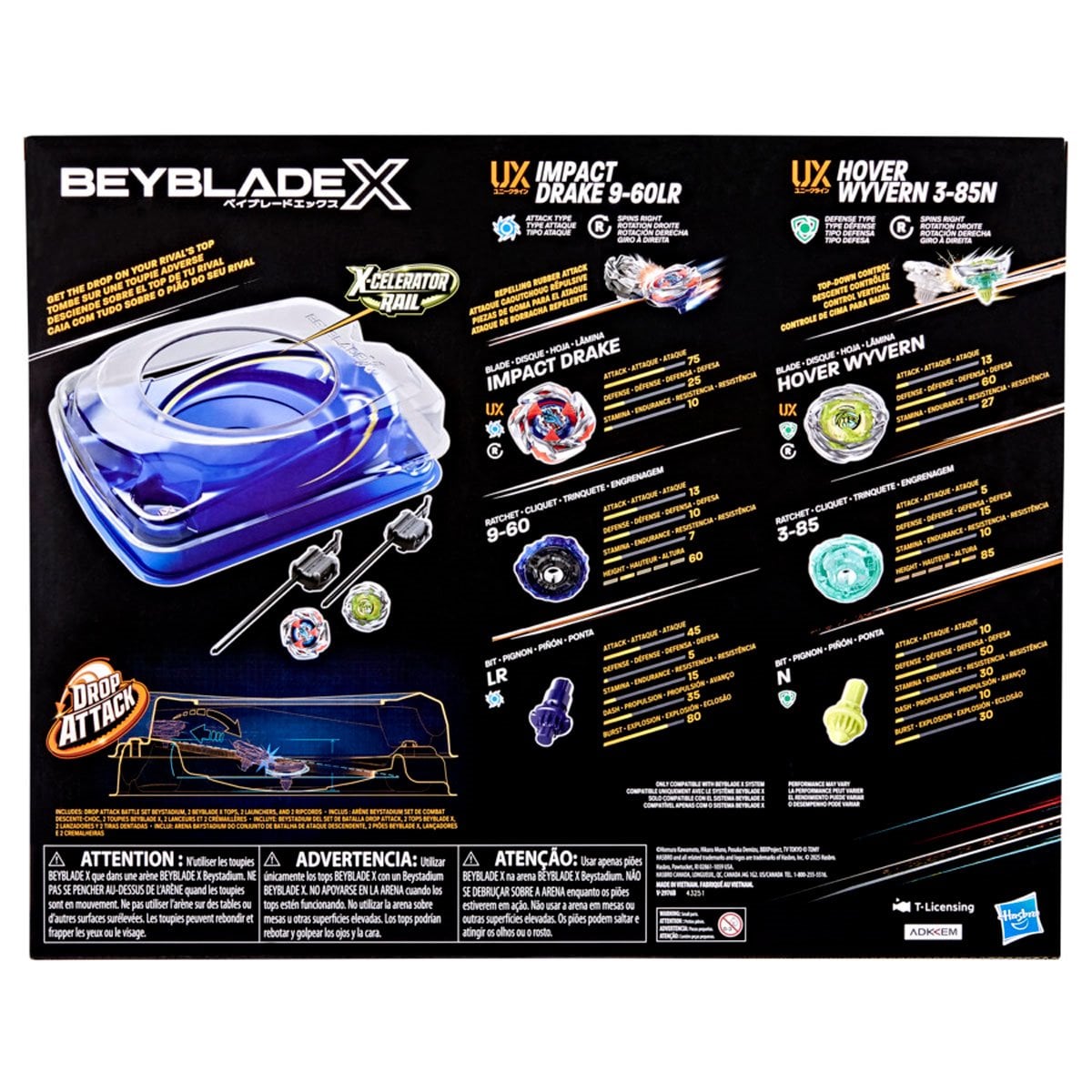 (Hasbro) Beyblade X - Drop Attack Battle Set