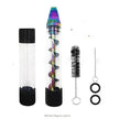 Creative And Simple Dry-burning Atomizer Spiral Pipe Glass Blunt