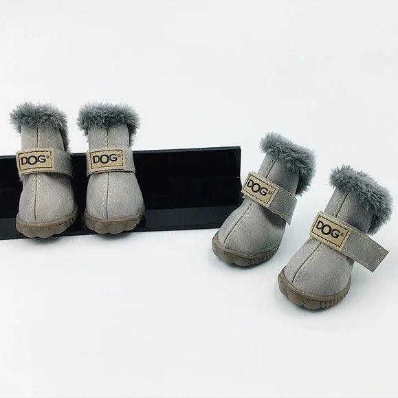 Dog Winter Snow Boots – Waterproof Non-Slip PU Paw Shoes for Small & Medium Dogs (10 Colours, Sizes 1–5 & S–XXL)