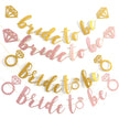 Wedding Party Decoration Banner – Glitter Pull Flag & Diamond Ring Pendant Set