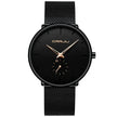 Simple ultra-thin watch round mesh belt watch