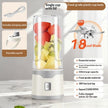 Rechargeable Electric Juicer Cup – Portable USB Blender with 6-Blade & Double Cup | 500ML