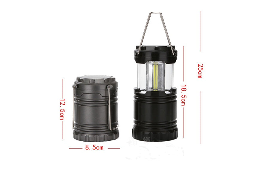 COB Camping Lantern – Collapsible Pop-Up LED Tent Light | Battery Powered