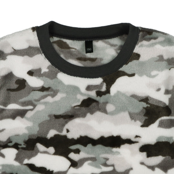 西松屋 マイクロフリース長袖ルームウェア（迷彩） 正規品