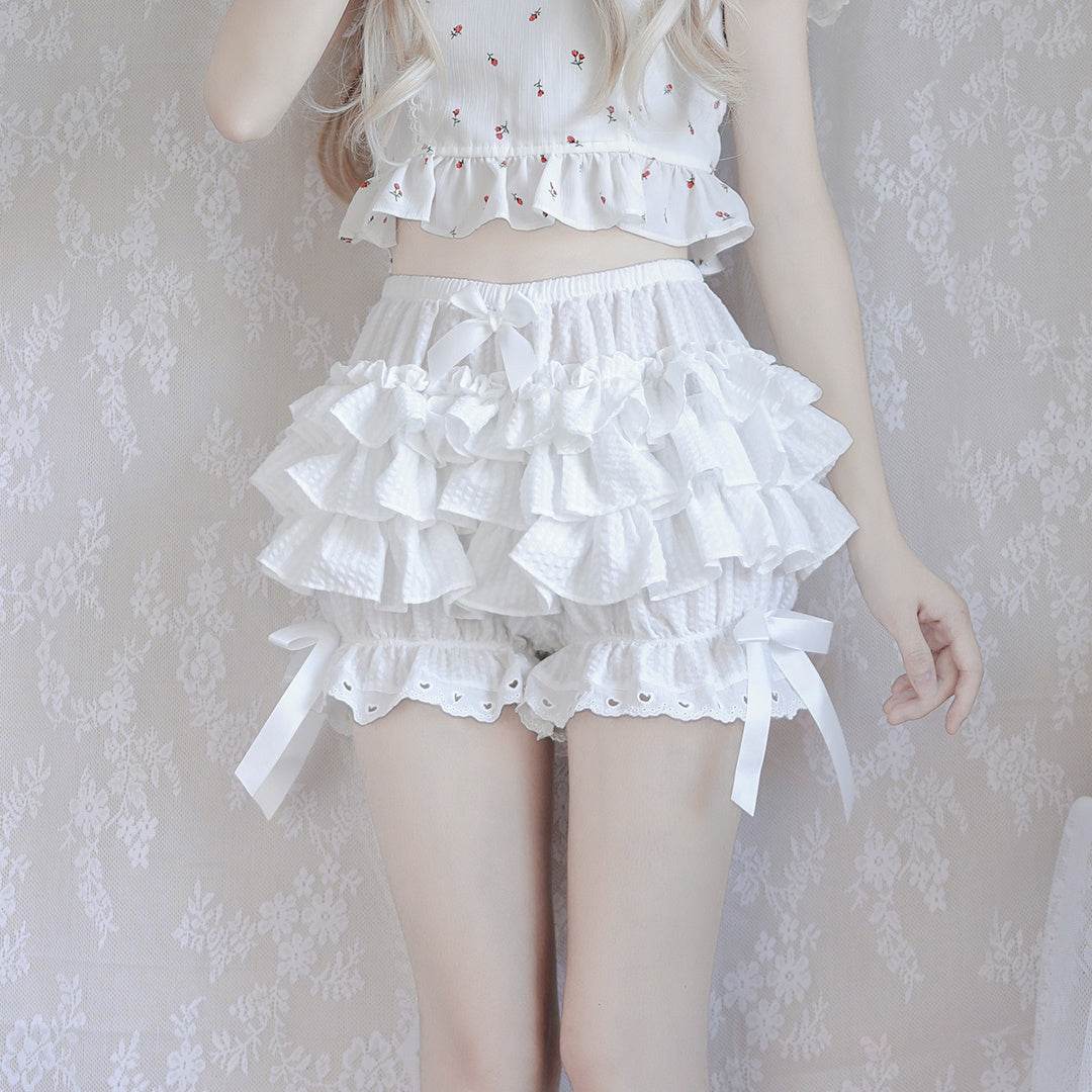 Cake Princess Skirt Mini Multi Layered Pants