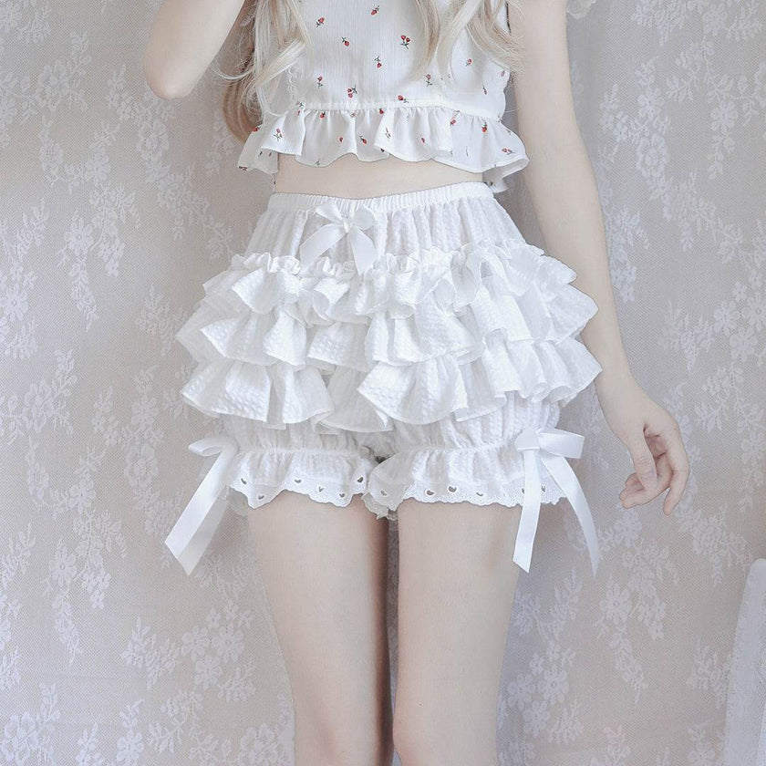Cake Princess Skirt Mini Multi Layered Pants