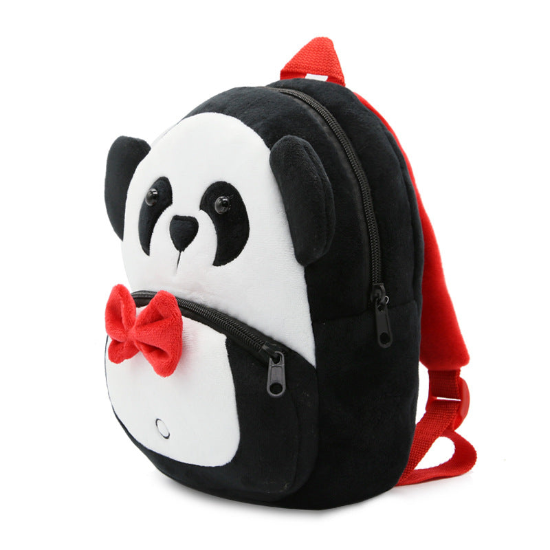 Cartoon Panda Plush Backpack for Kids – Cute Soft Children's School Bag