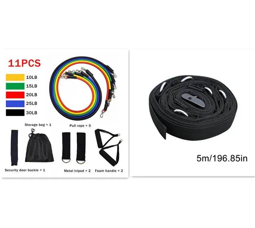 Resistance Band Set with Handles, Door Anchor & Foot Straps