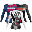 Printed Slim Fit Long Sleeve Workout Tops for Women