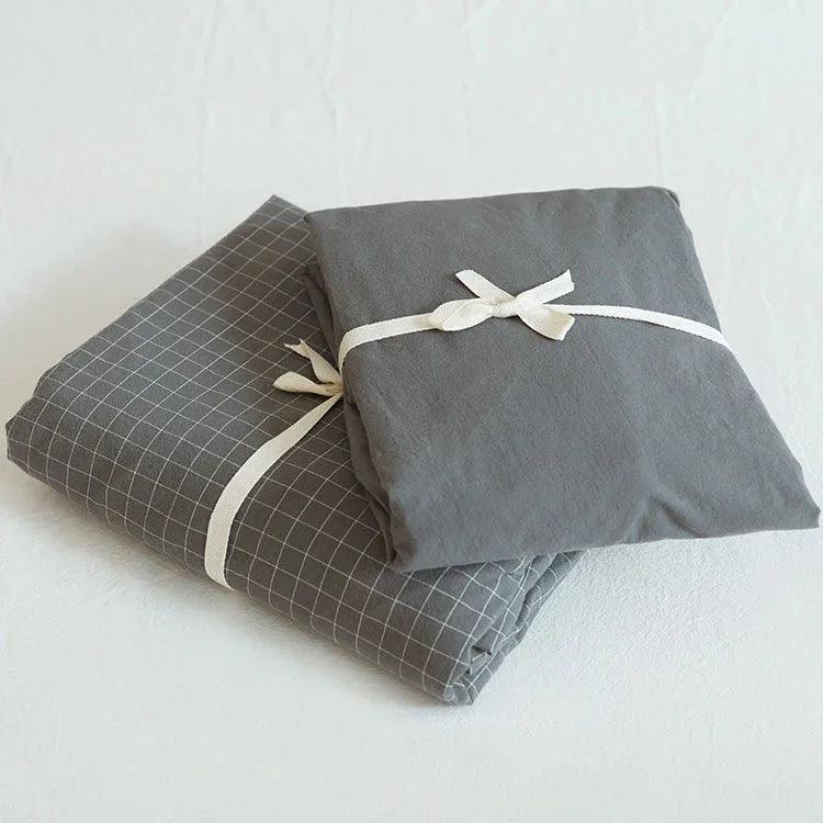 Washed Cotton Four-piece Duvet Cover Bedding Set