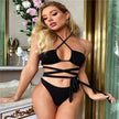 Solid Color Swimsuit Women Strappy Swimsuit Charming Bikini
