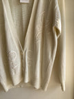 Vintage Collection Internationale Embellished Cream Cardigan