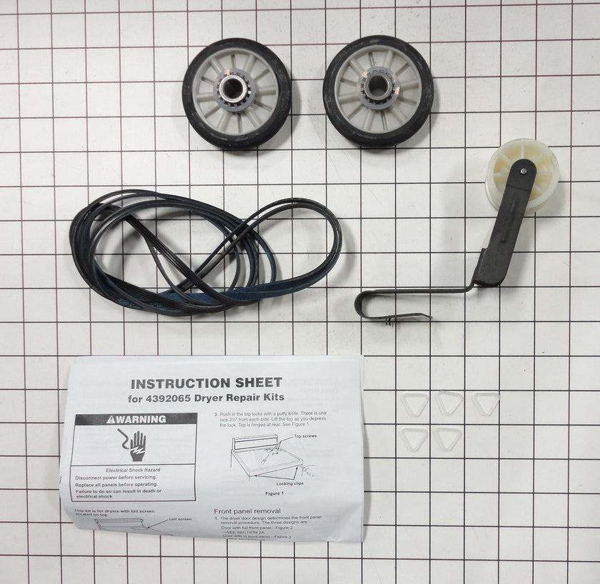 Kit de pièces Whirlpool 4392068 pour sèche-linge 24 pouces