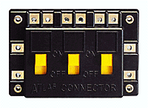 Atlas Electrical Connector 3 SPST On/Off Switches In Parallel