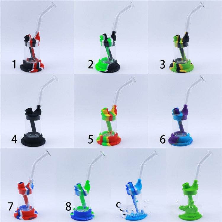 Long Mouth Glass Hookah Food Grade Silicone