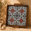 Plateau de présentation de nourriture palestinien, carré, 30x30x3 cm