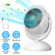 Portable Desk Fan Rechargeable Oscillating Tilting Fan With 4 Speeds 360 Degree