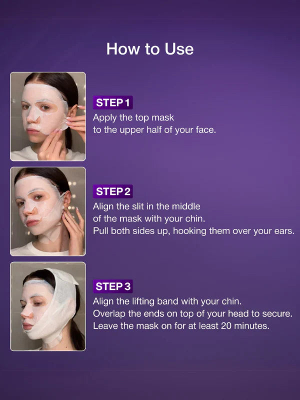 numbuzin No.9 NAD Bio Lifting Full Cover Facial Mask 48ml - 1 BOX / 4 PCS