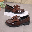 Women's Bow-Knot Chunky Heel Loafers for Office and Everyday Wear